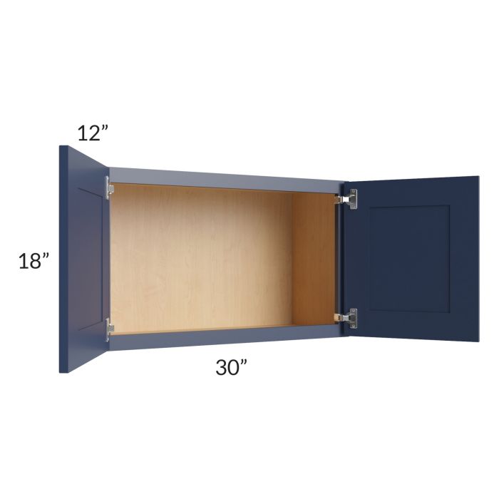 Bayville Blue 30x18 Wall Cabinet
