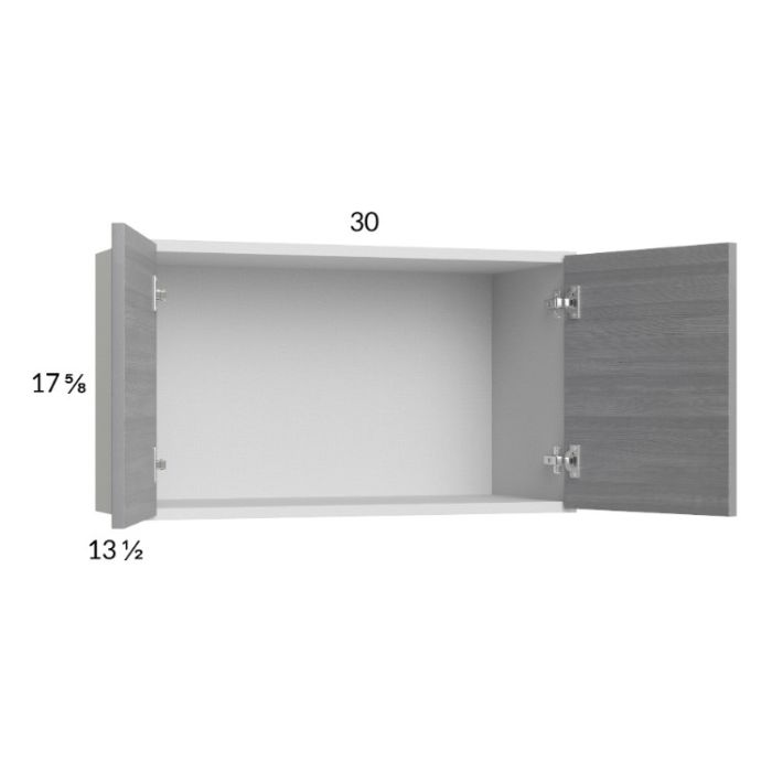 Euro Grey 30x17-5/8 Wall Cabinet