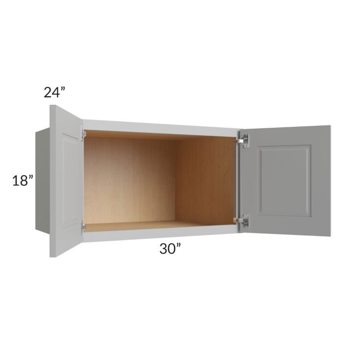 Charlotte Grey 30x18x24 Wall Cabinet