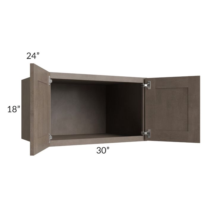 Providence Natural Grey 30x18x24 Wall Cabinet