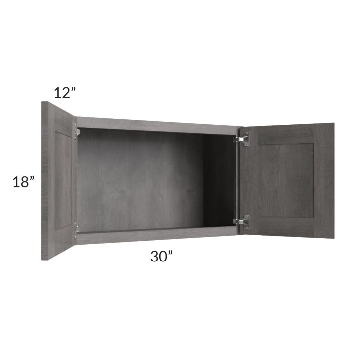Providence Slate Grey 30x18 Wall Cabinet