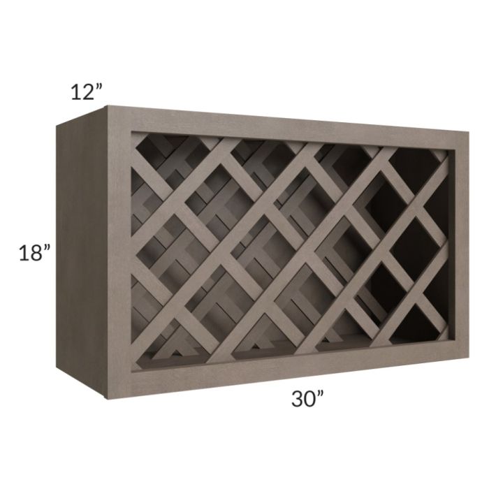 Providence Natural Grey 30x18 Wine Rack Cabinet  