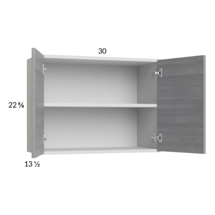 Euro Grey 30x22-5/8 Wall Cabinet