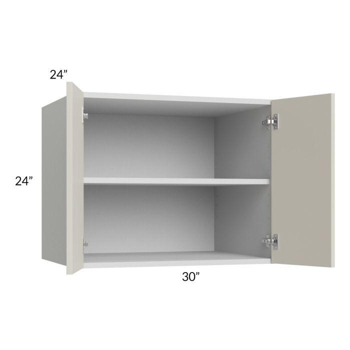 Milan Beige Matte 30x24x24 Wall Cabinet