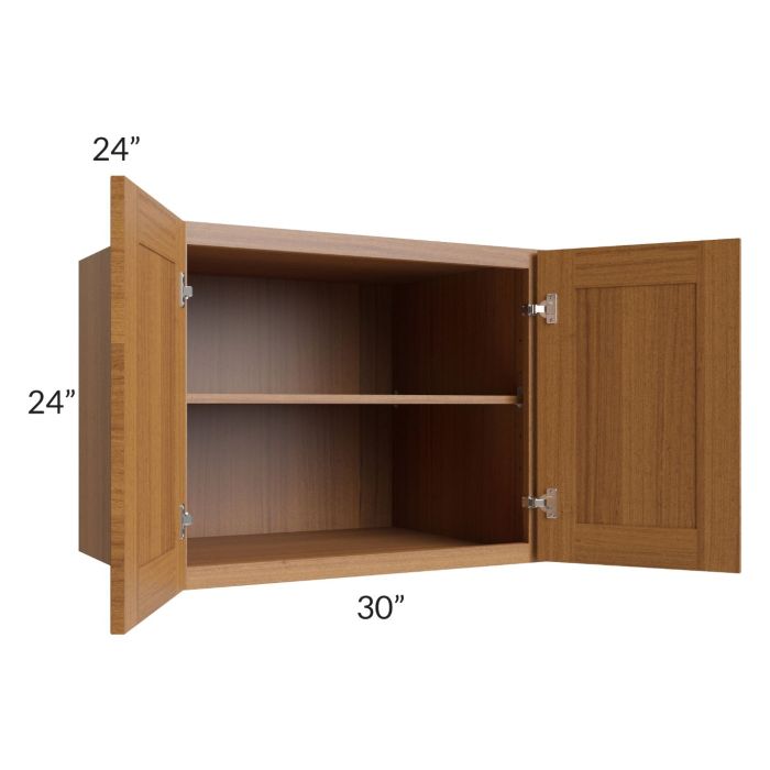 Artisan Walnut Shaker 30x24x24 Wall Cabinet