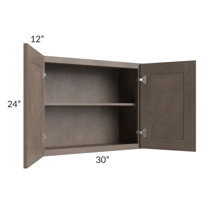 Providence Natural Grey 30x24 Wall Cabinet 