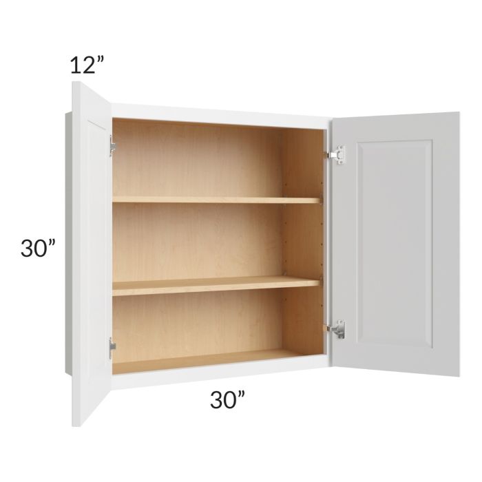 Southport White Shaker 30x30 Wall Cabinet