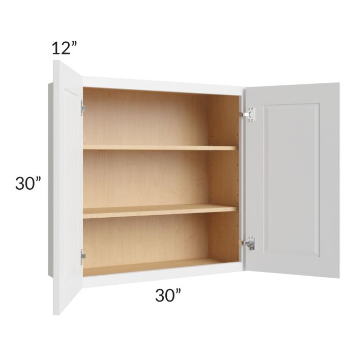 Brighton White Shaker 30x30 Wall Cabinet