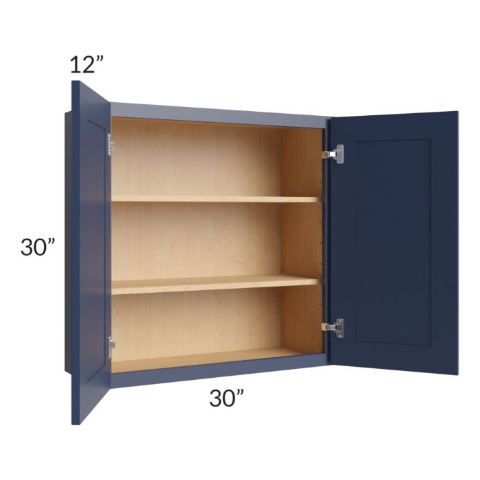 Bayville Blue 30x30 Wall Cabinet