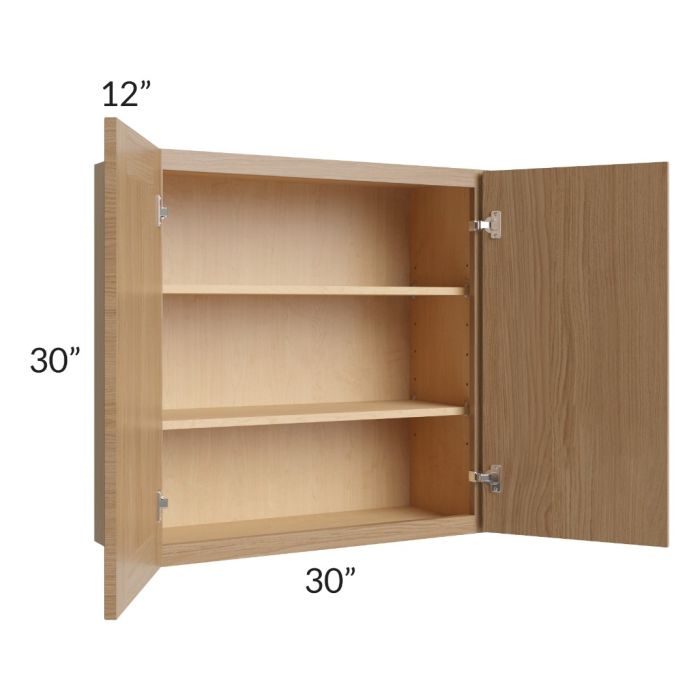 Township Rift Oak 30x30 Wall Cabinet