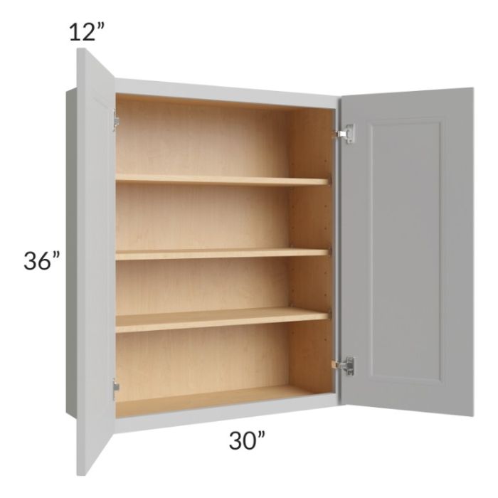 Tuscan Painted Grey 30x36 Wall Cabinet