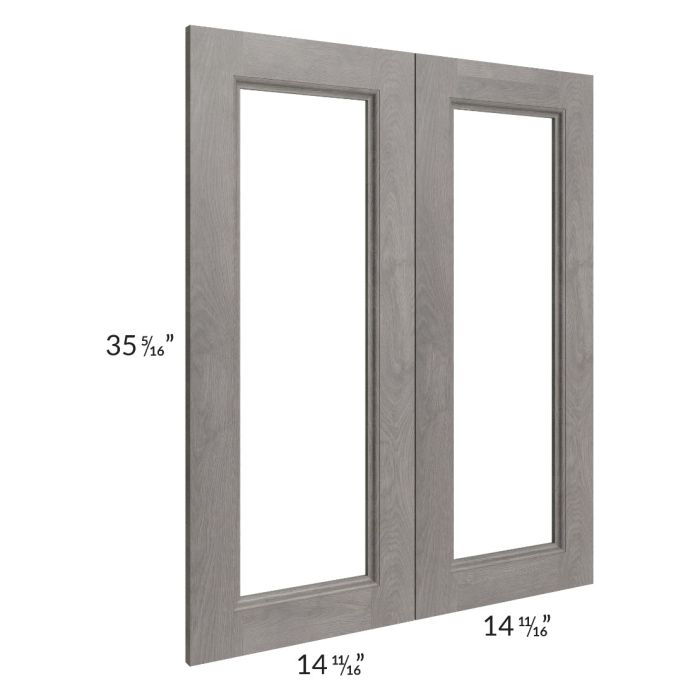 Providence Slate Grey 30x36 Glass Door Only with Glass Included