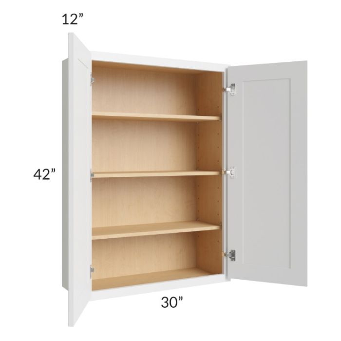 Stratus White 30x42 Wall Cabinet