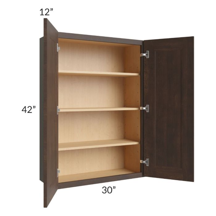 Tuscan Kona Brown 30x42 Wall Cabinet