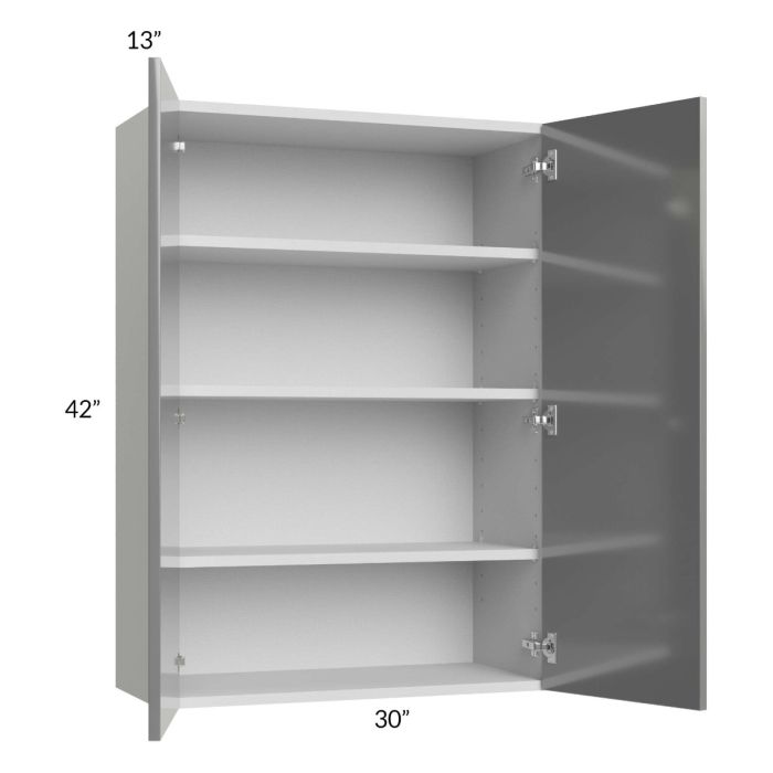 Milan Grey Gloss 30x42 Wall Cabinet