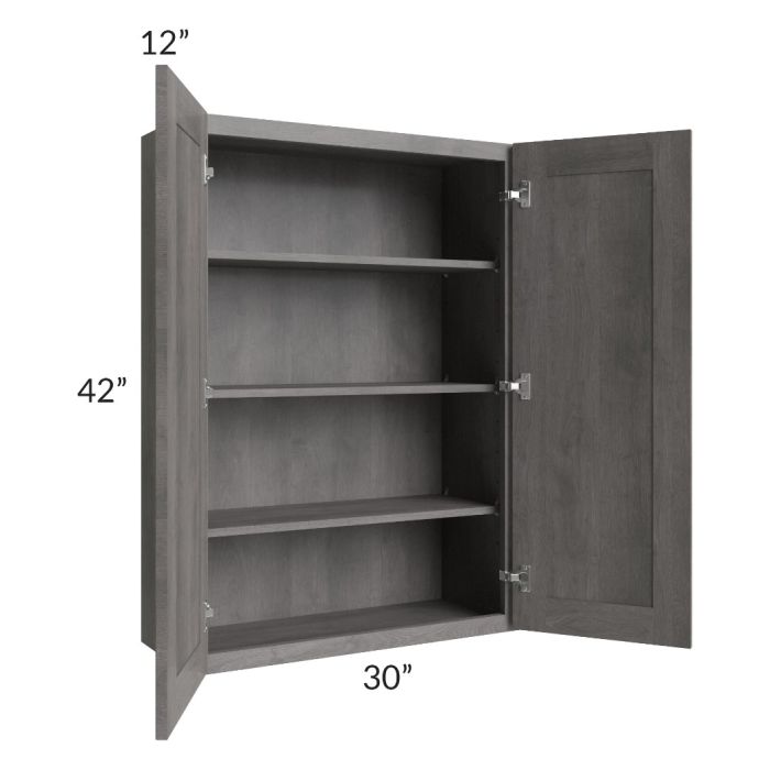 Providence Slate Grey 30x42 Wall Cabinet