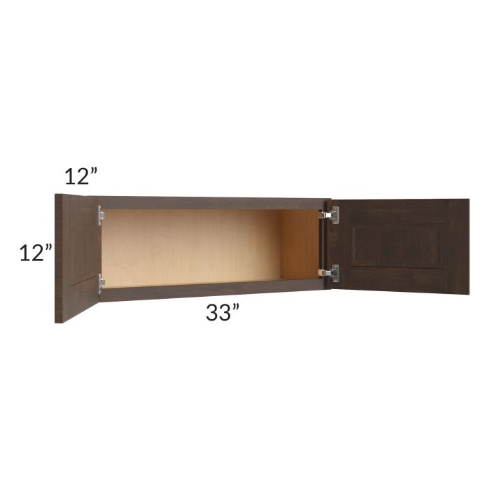 Tuscan Kona Brown 33x12 Wall Cabinet