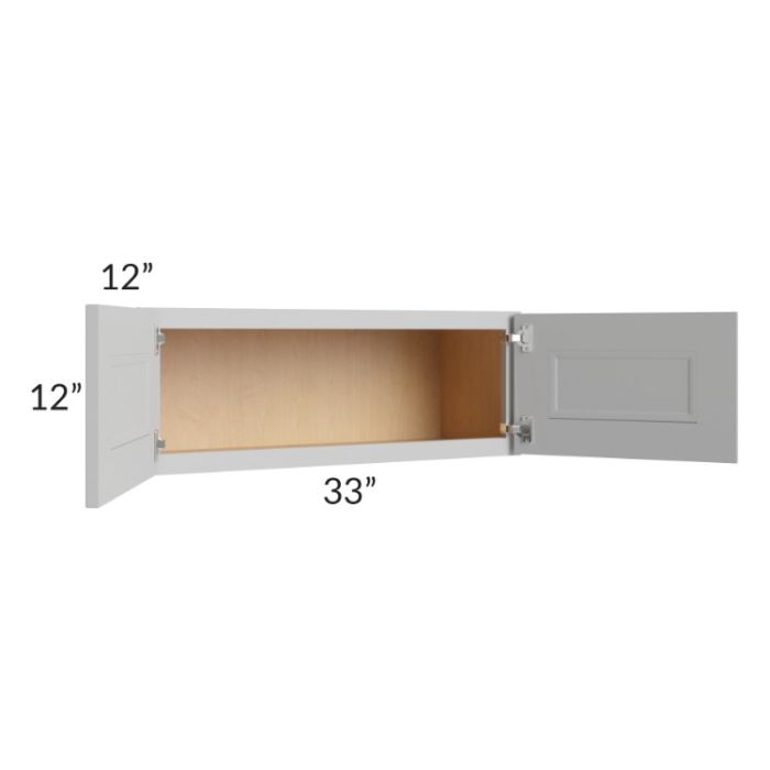 Tuscan Painted Grey 33x12 Wall Cabinet