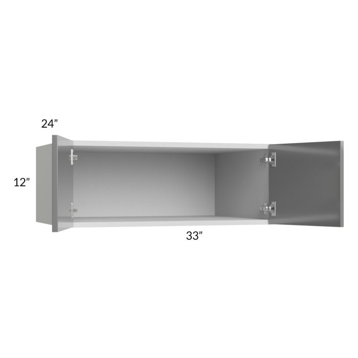 Milan Grey Gloss 33x12x24 Wall Cabinet