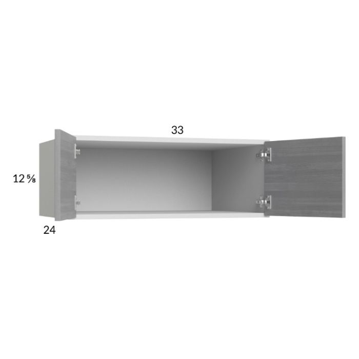 Euro Grey 33x12-5/8x24 Wall Cabinet