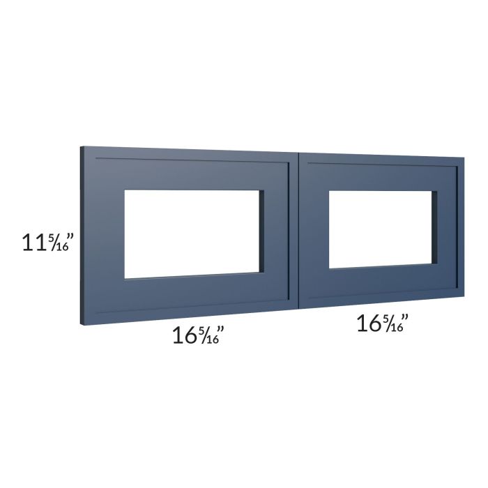 Portland Navy Blue 33x12 Glass Door Only with Glass Included