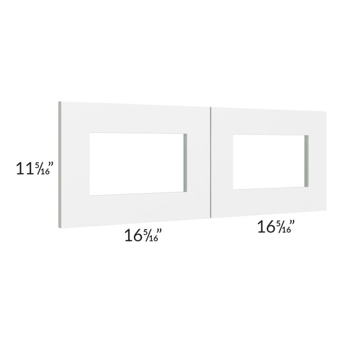Vail White 33x12 Glass Door Only with Glass Included