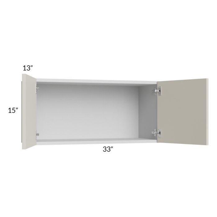 Milan Beige Matte 33x15 Wall Cabinet