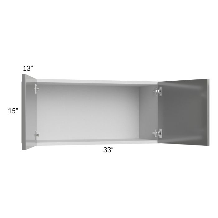 Milan Grey Gloss 33x15 Wall Cabinet