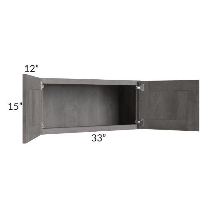 Providence Slate Grey 33x15 Wall Cabinet