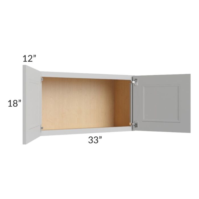 Tuscan Painted Grey 33x18 Wall Cabinet