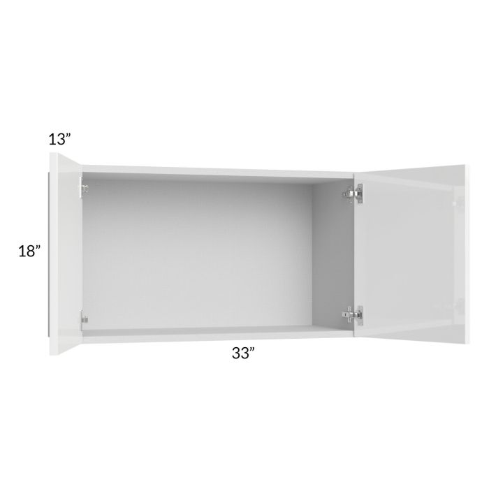 Milan White Gloss 33x18 Wall Cabinet