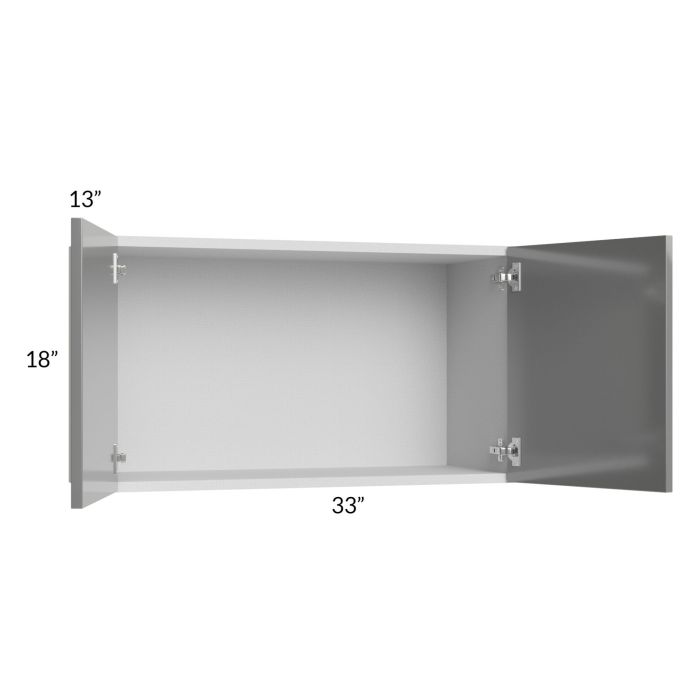 Milan Grey Gloss 33x18 Wall Cabinet