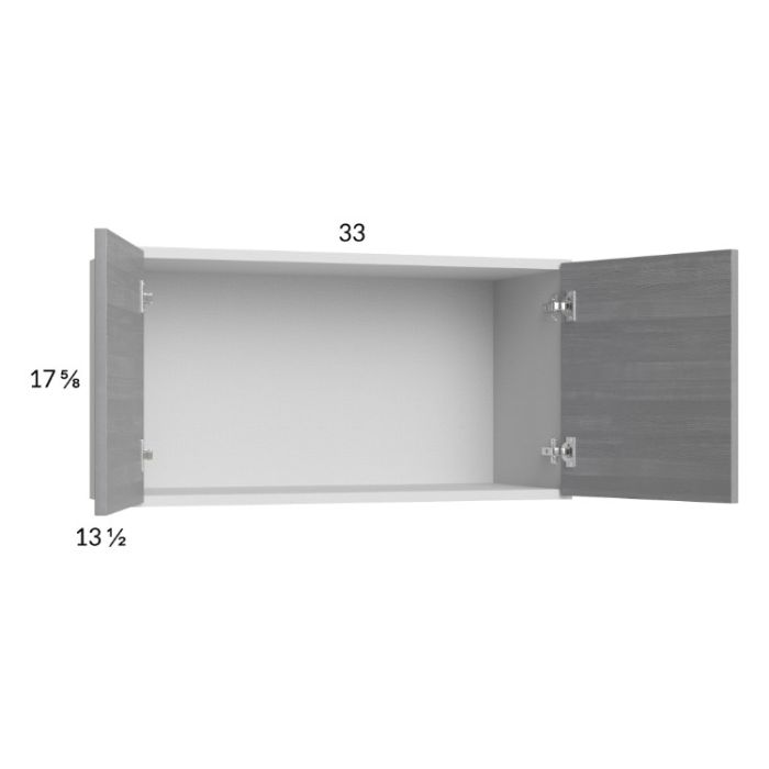 Euro Grey 33x17-5/8 Wall Cabinet