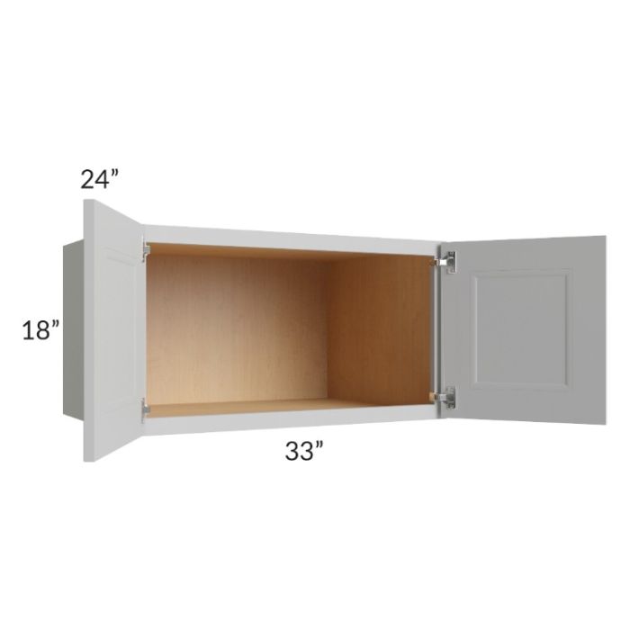 Tuscan Painted Grey 33x18x24 Wall Cabinet