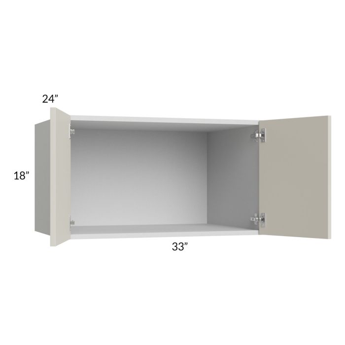 Milan Beige Matte 33x18x24 Wall Cabinet