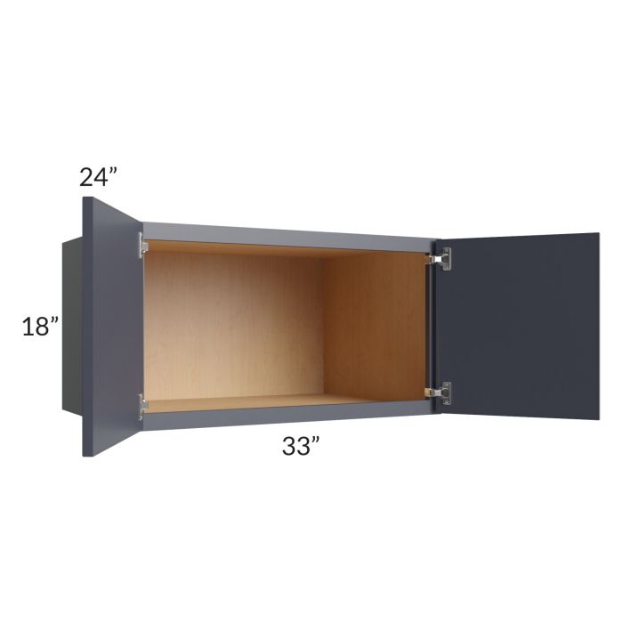 Vienna Indigo 33x18x24 Wall Cabinet