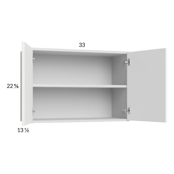 Euro Gloss White 33x22-5/8 Wall Cabinet