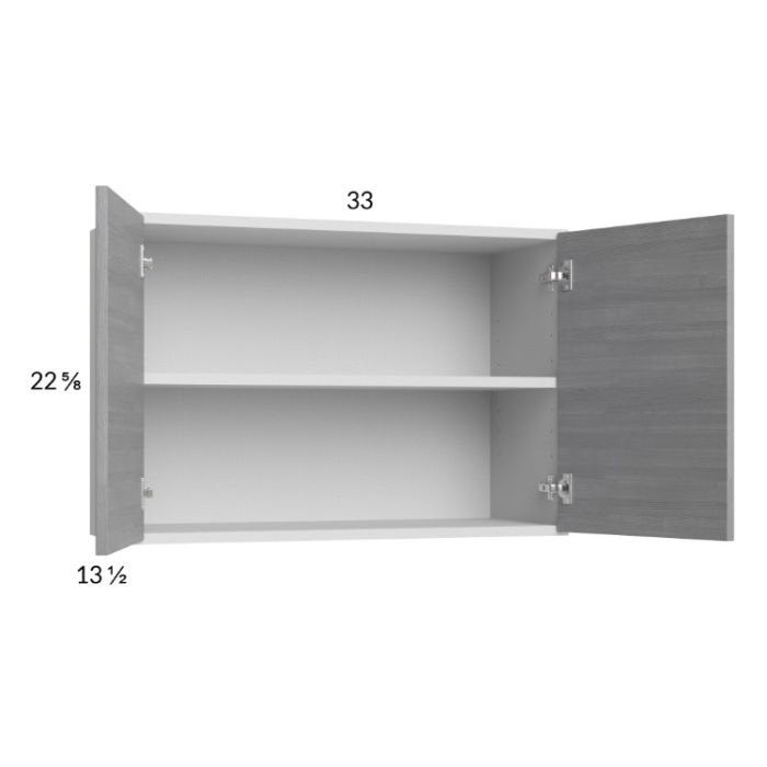 Euro Grey 33x22-5/8 Wall Cabinet