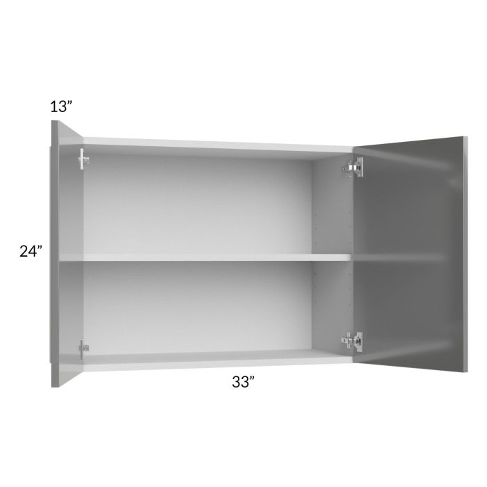 Milan Grey Gloss 33x24 Wall Cabinet
