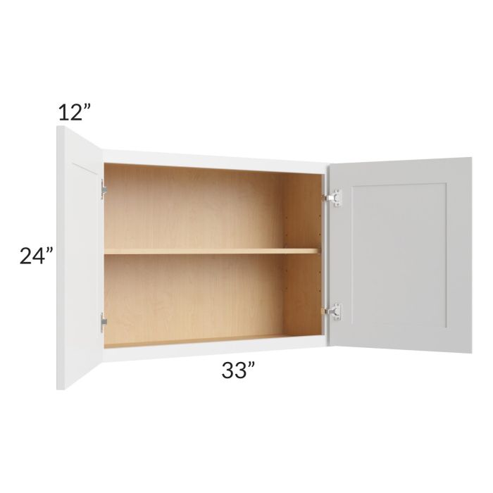 Bayville White 33x24 Wall Cabinet