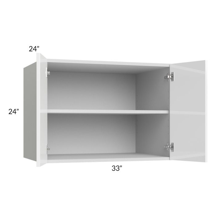 Milan White Gloss 33x24x24 Wall Cabinet