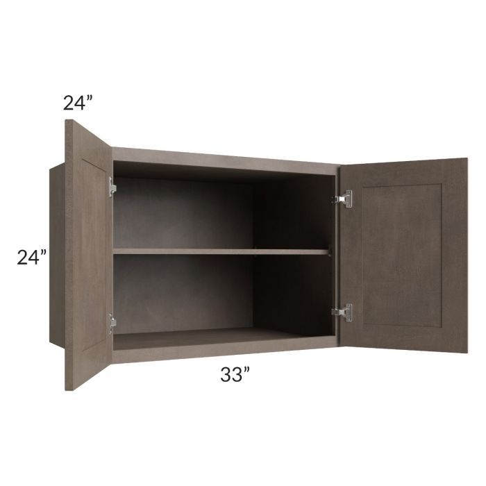 Providence Natural Grey 33x24x24 Wall Cabinet