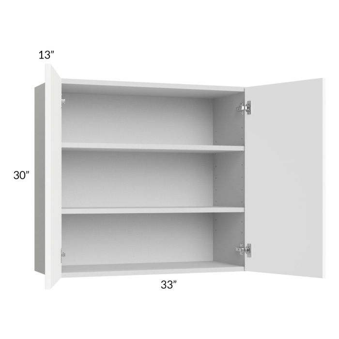 Milan White Matte 33x30 Wall Cabinet