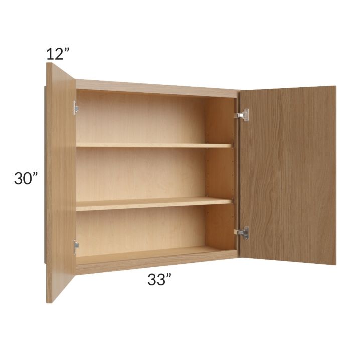 Township Rift Oak 33x30 Wall Cabinet