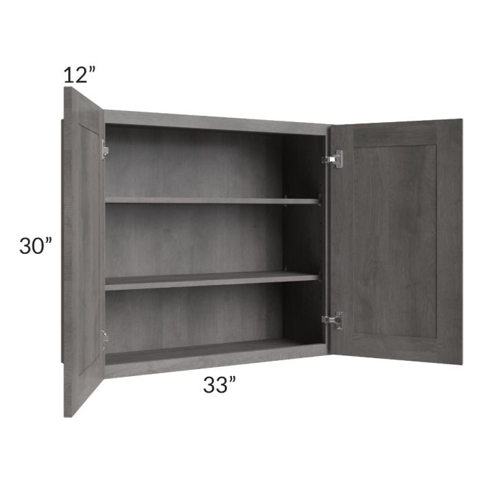 Providence Slate Grey 33x30 Wall Cabinet