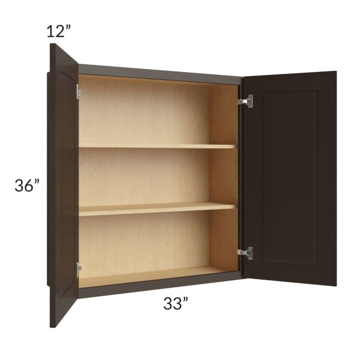 Southport Espresso Shaker 33x36 Wall Cabinet