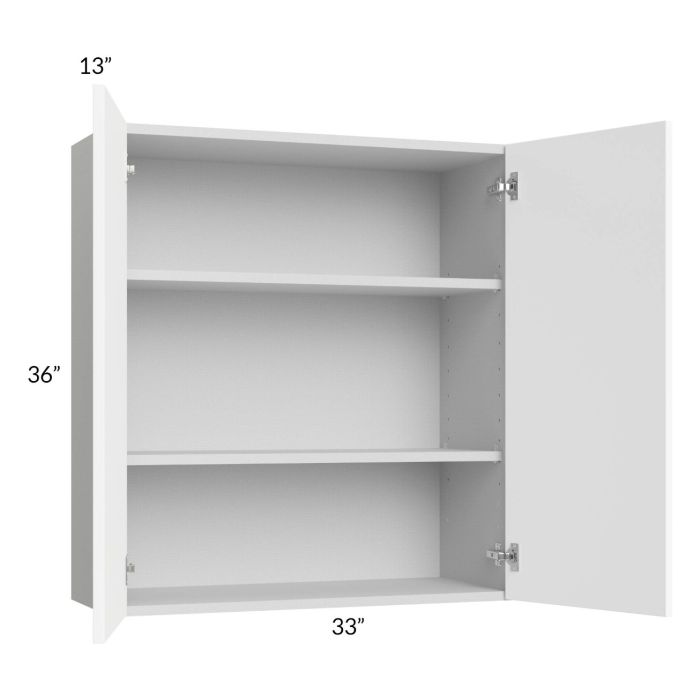 Milan White Matte 33x36 Wall Cabinet
