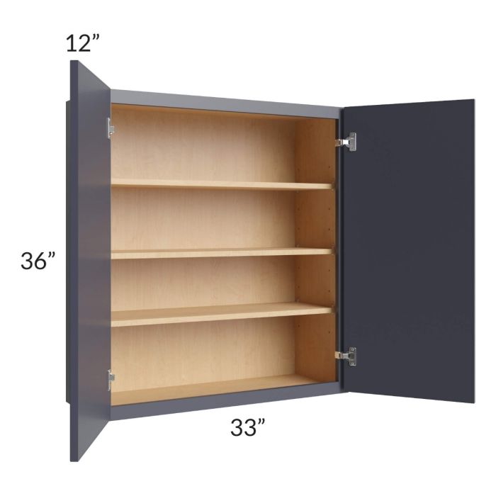 Vienna Indigo 33x36 Wall Cabinet
