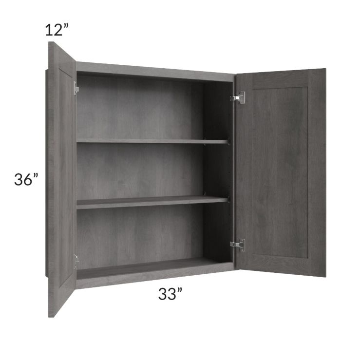 Providence Slate Grey 33x36 Wall Cabinet