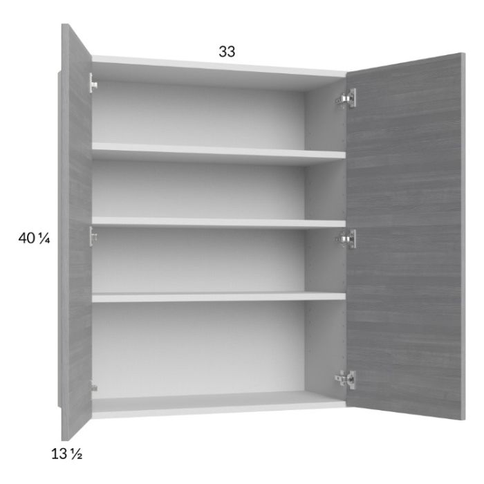 Euro Grey 33x40-1/4 Wall Cabinet
